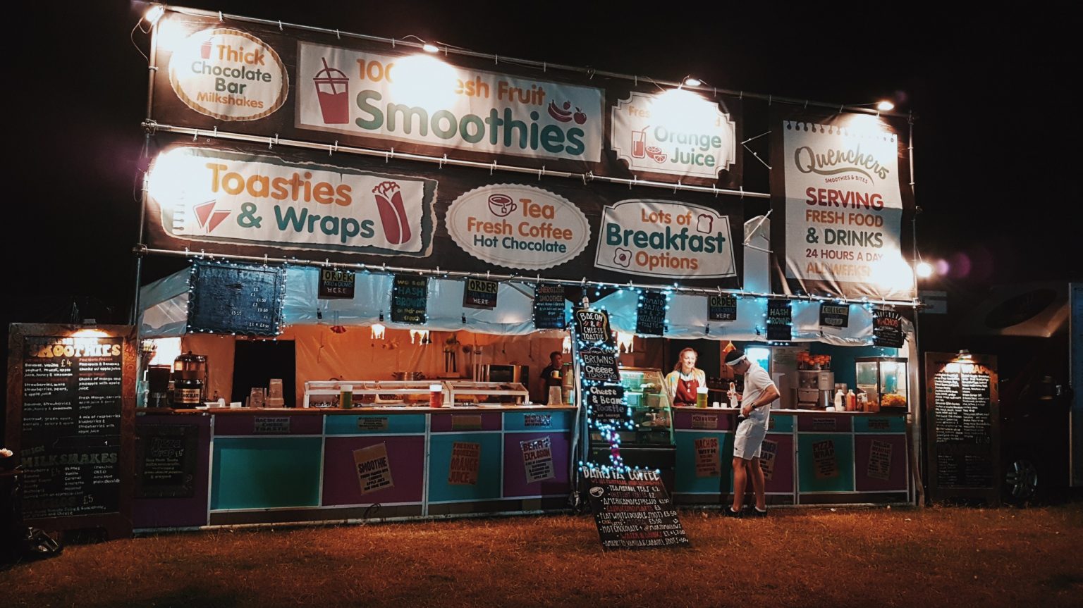 Quenchers Smoothies at Night